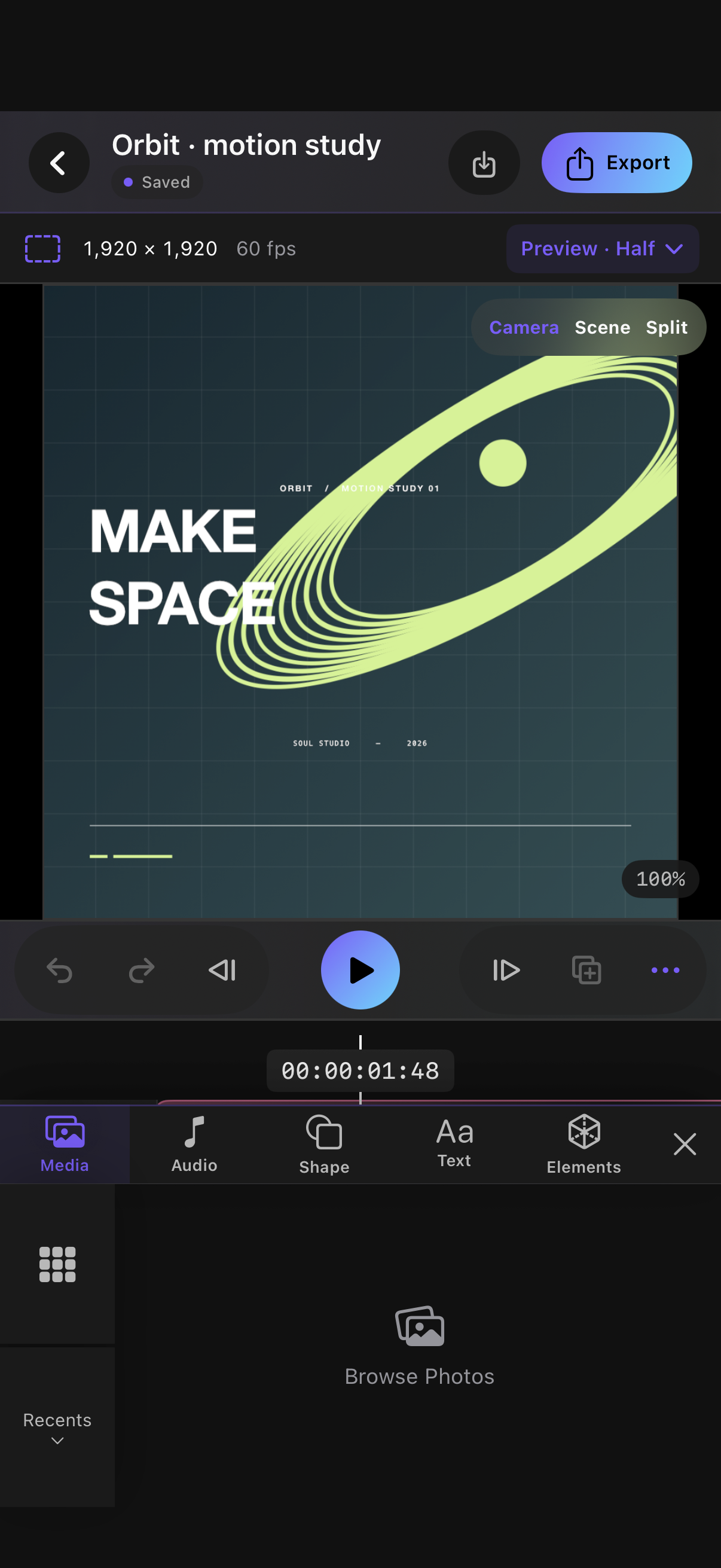 Two compact rows of photos beside the Files import button